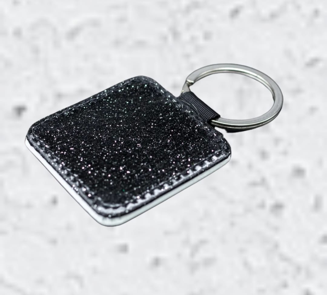 Personalised PU Leather Keyrings - round / square (Buy 10 get 10% off)