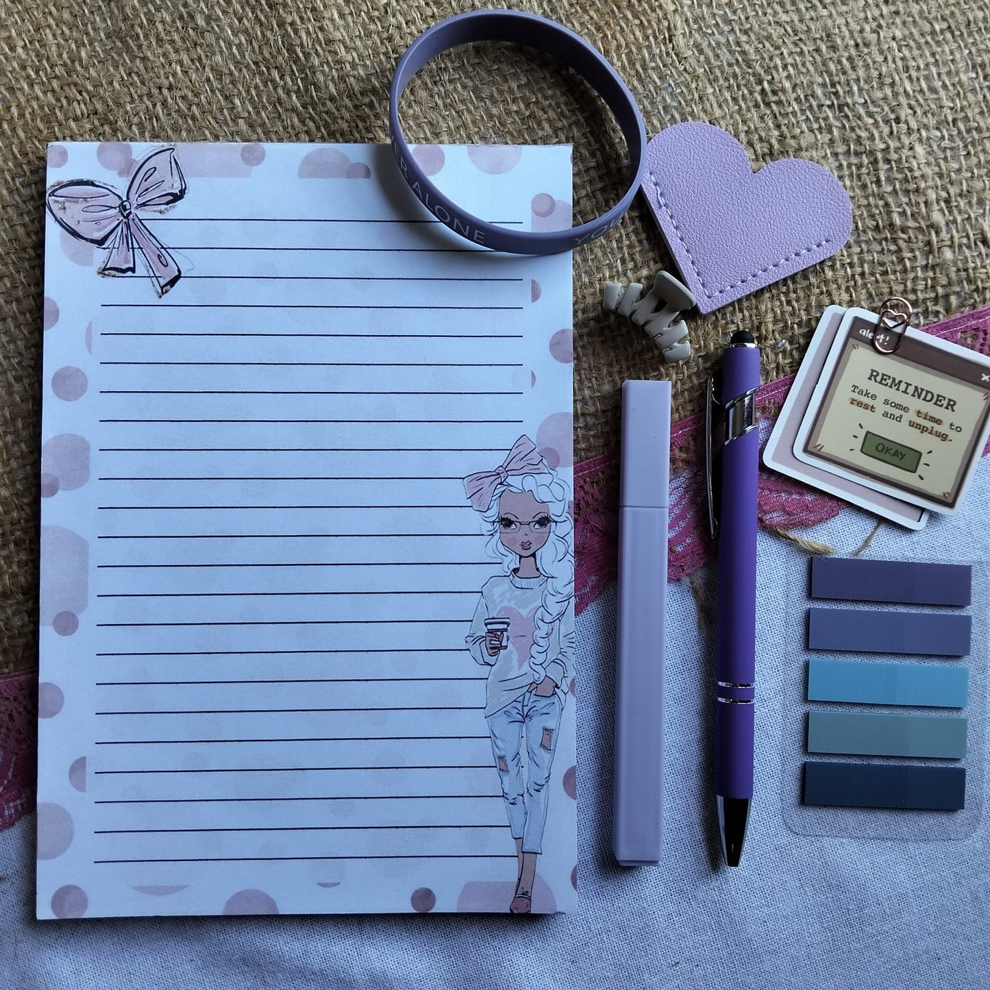 Custom A5 Notebook & Stationery Set