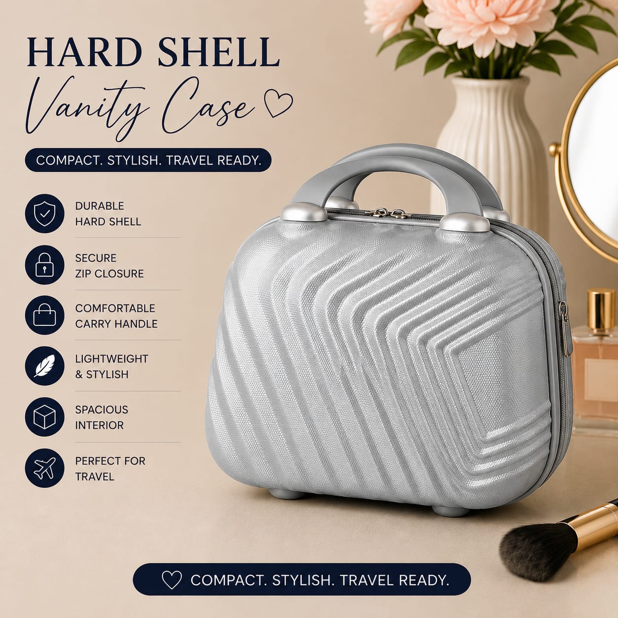 Hard Shell Vanity Case