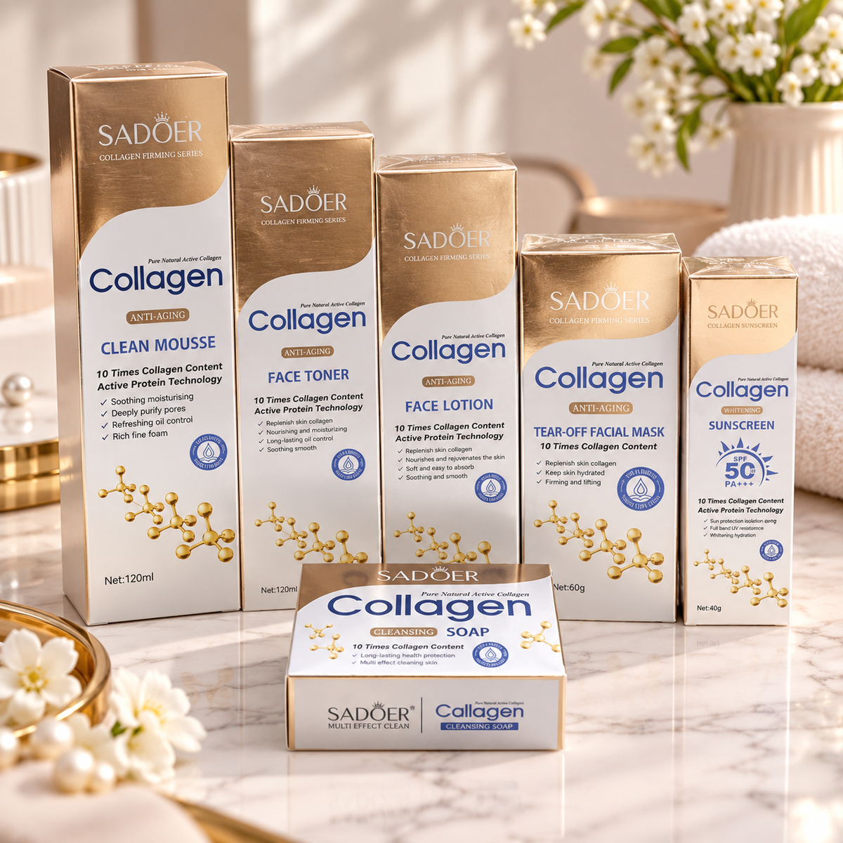 SADOER Collagen Firming Skincare Set