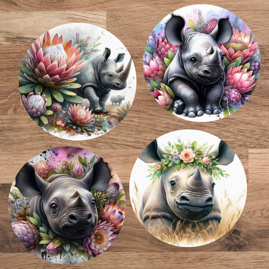 Glossy MDF wood Round Coasters (each) (Buy 4 get 10% off)