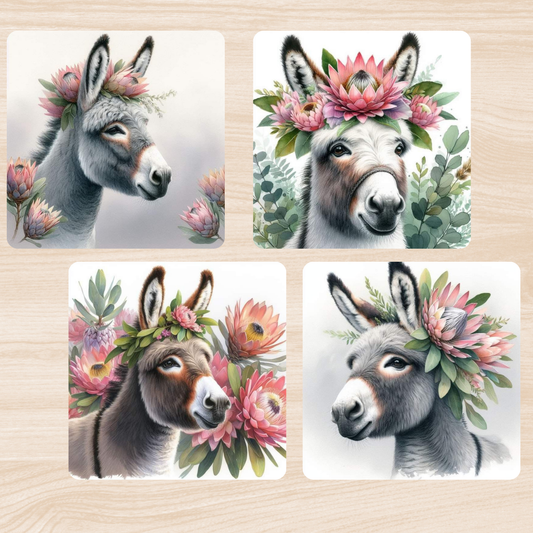 Glossy MDF wood Square Coaster (each) (Buy 4 get 10% off)