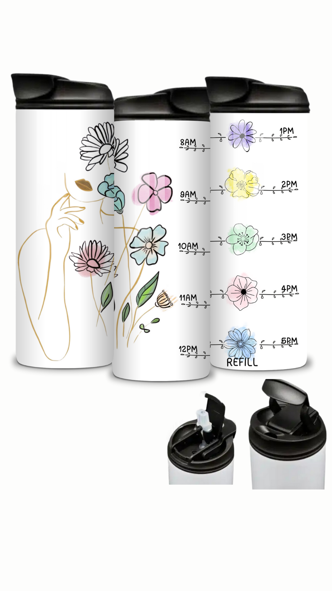 590ml Double-Walled Stainless Steel Tumbler with Double Drinking Lid