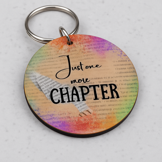 MDF Wood Keyring – 5cm Round (Single Sided)