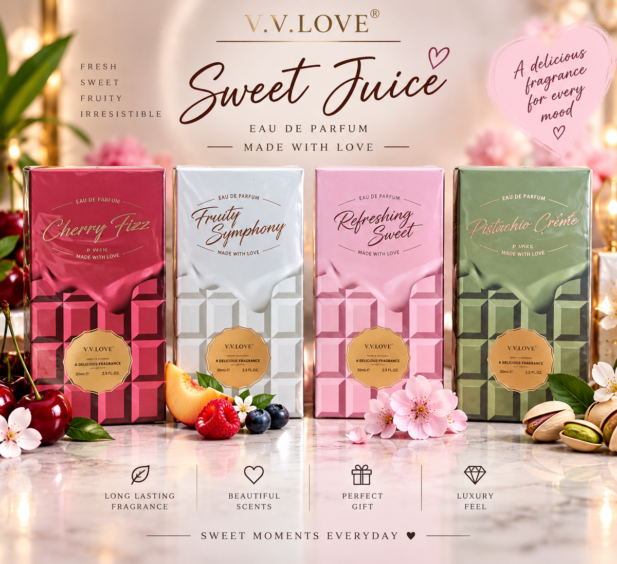 V.V.LOVE Sweet Perfume Collection – 75ml Eau de Parfum