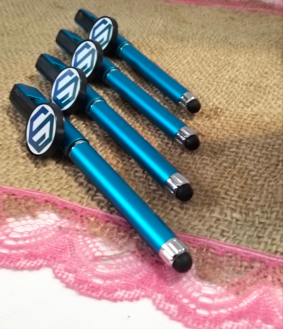 Multi-Function Stylus Pen - Black ink - Customisable