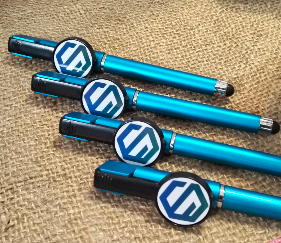 Multi-Function Stylus Pen - Black ink - Customisable