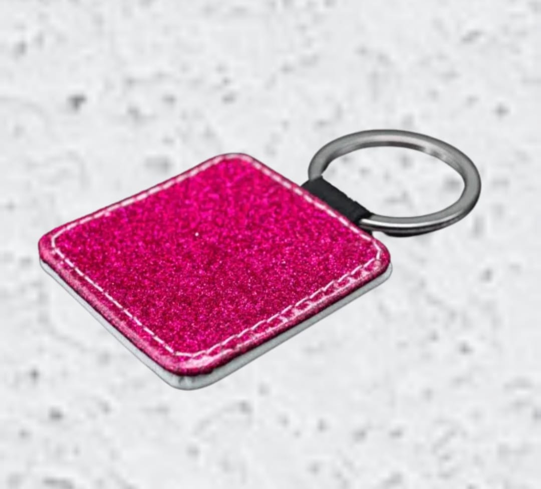 Personalised PU Leather Keyrings - round / square (Buy 10 get 10% off)