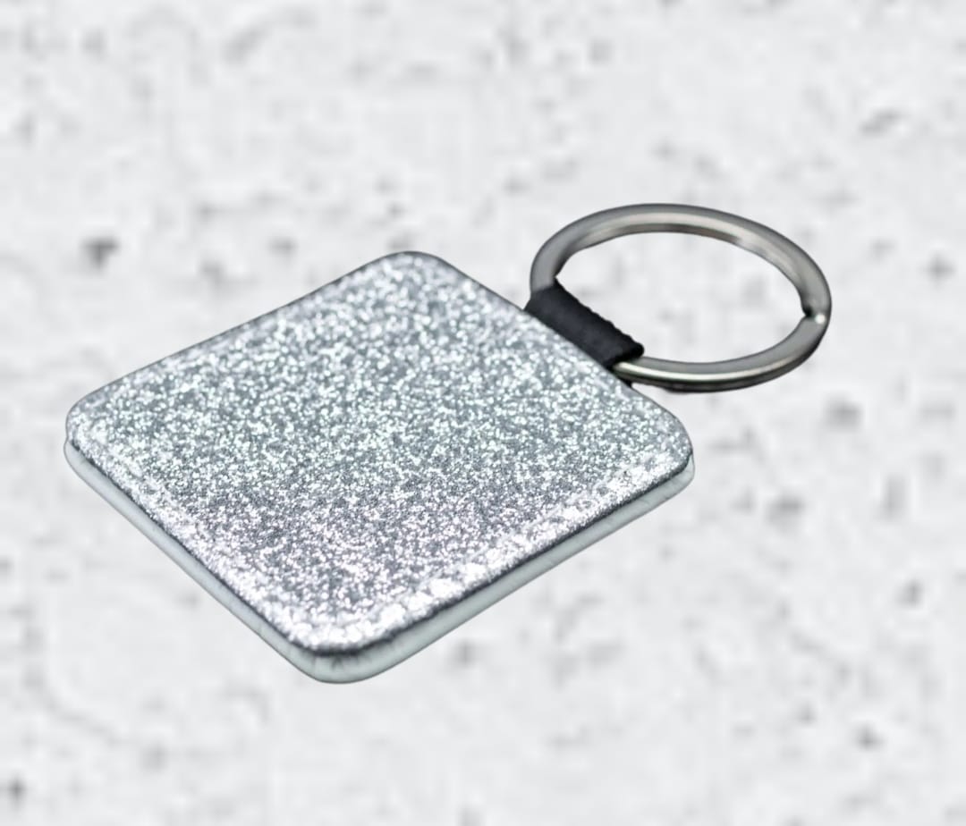 Personalised PU Leather Keyrings - round / square (Buy 10 get 10% off)