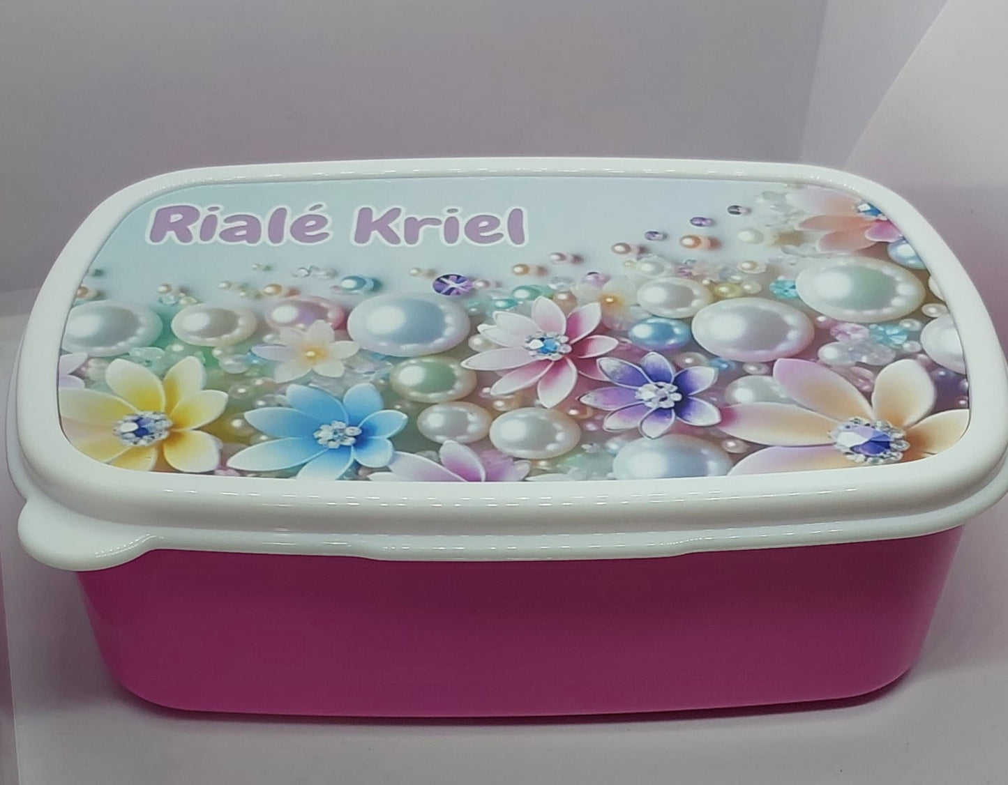 Custom Printed Lunchbox – Pink, Blue, or Green