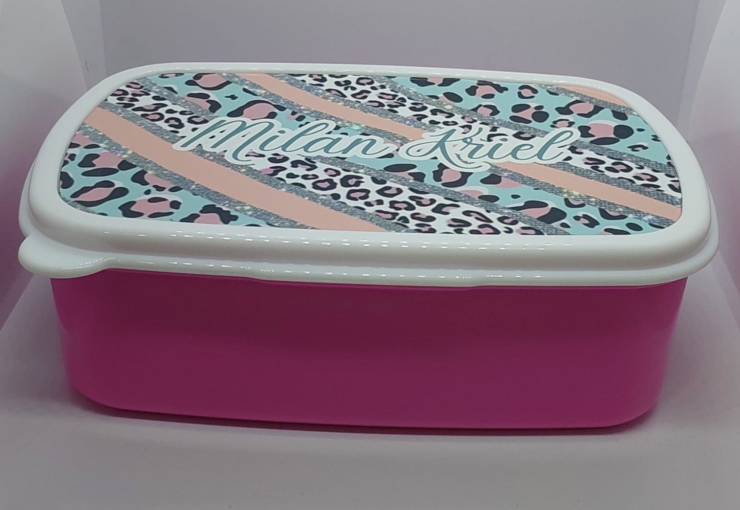 Custom Printed Lunchbox – Pink, Blue, or Green