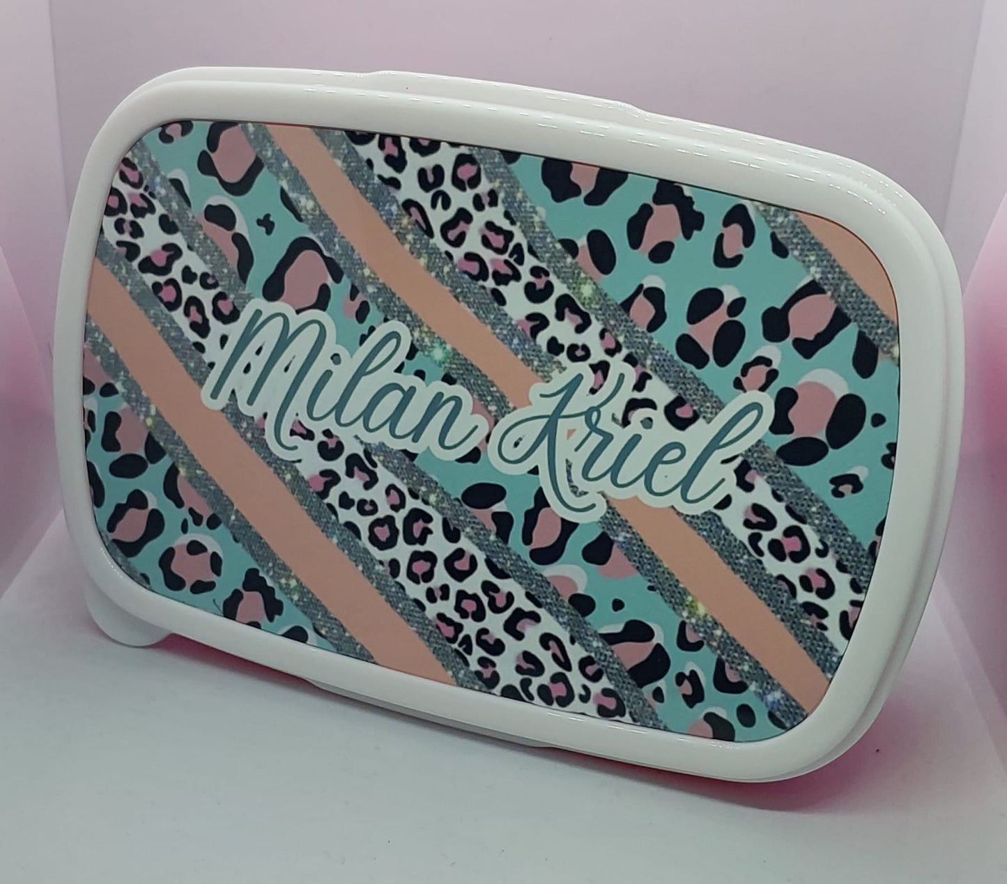 Custom Printed Lunchbox – Pink, Blue, or Green