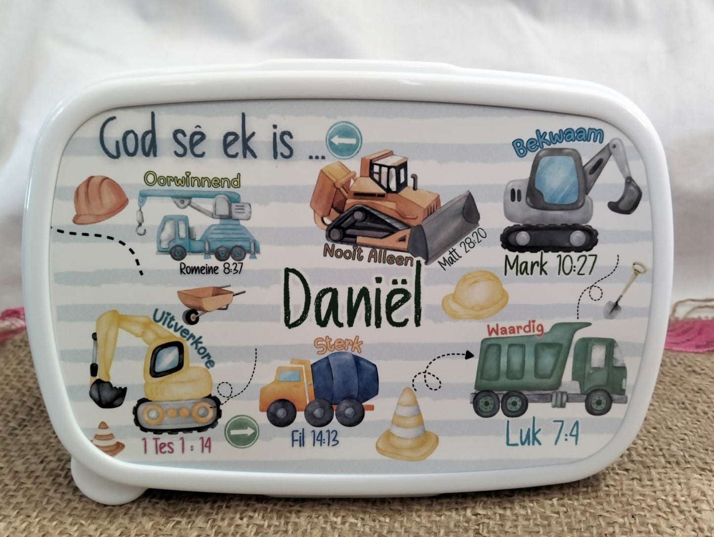 Custom Printed Lunchbox – Pink, Blue, or Green