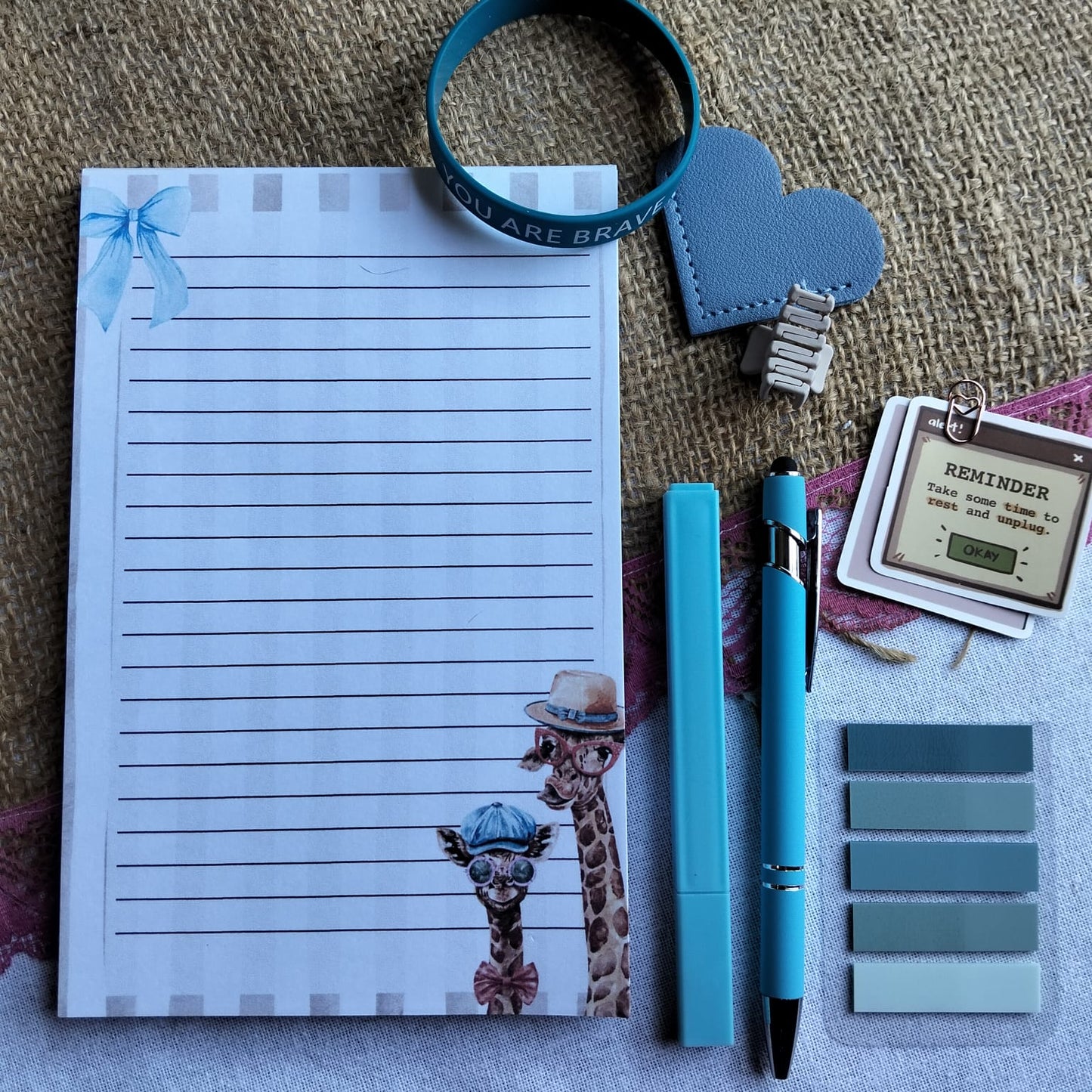 Custom A5 Notebook & Stationery Set