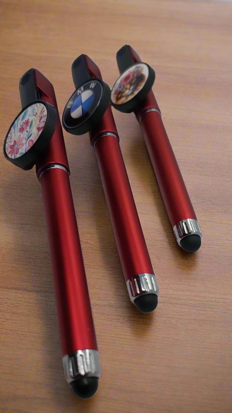 Multi-Function Stylus Pen - Black ink - Customisable