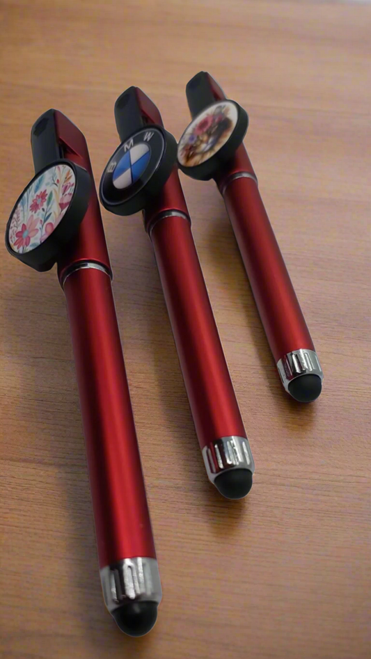 Multi-Function Stylus Pen - Black ink - Customisable