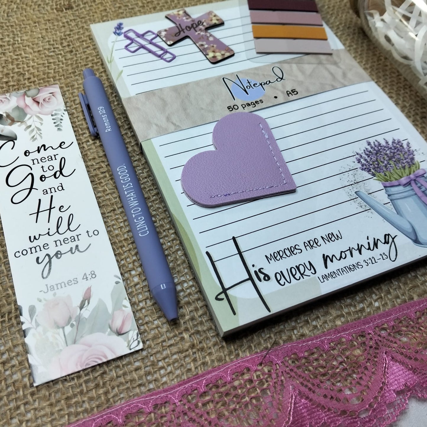 Faith Stationery Scoop Box