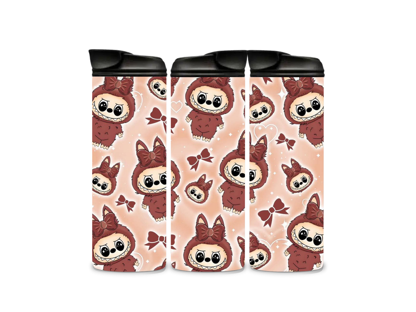 590ml Skinny Tumbler, Double walled, Stainless steel, Double lid