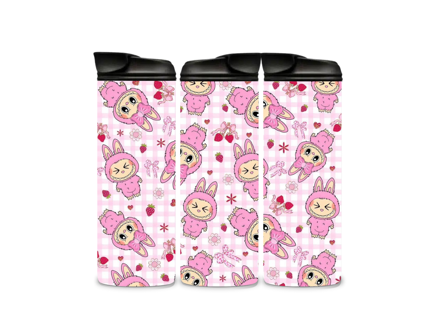 590ml Skinny Tumbler, Double walled, Stainless steel, Double lid